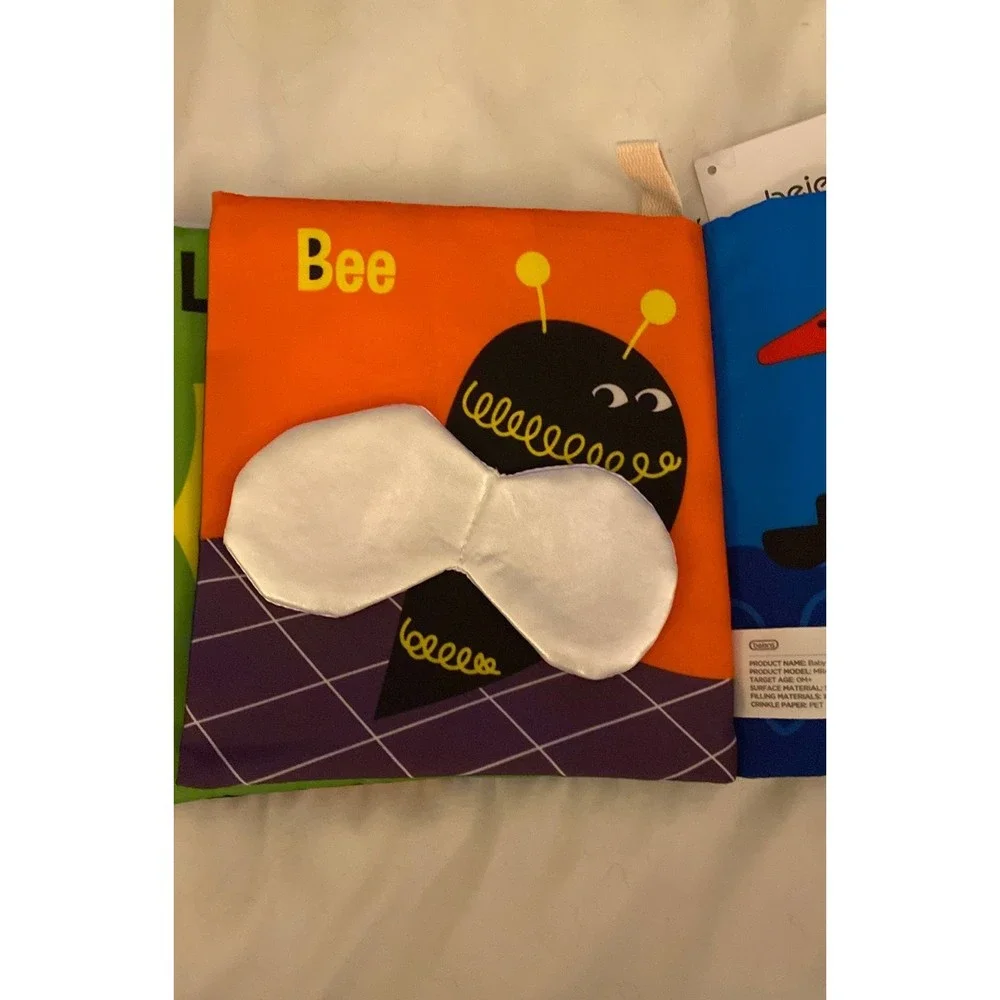 Baby Visual Quiet Book Sensory Educational Animal  & Colors cognition Age 0+‎